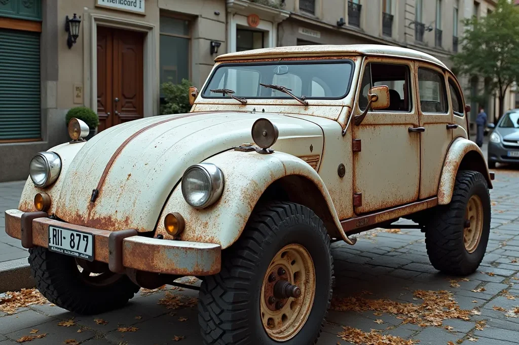 Hände vermischen Kaffeepulver mit goldenen Öltropfen in einer Holzschale
